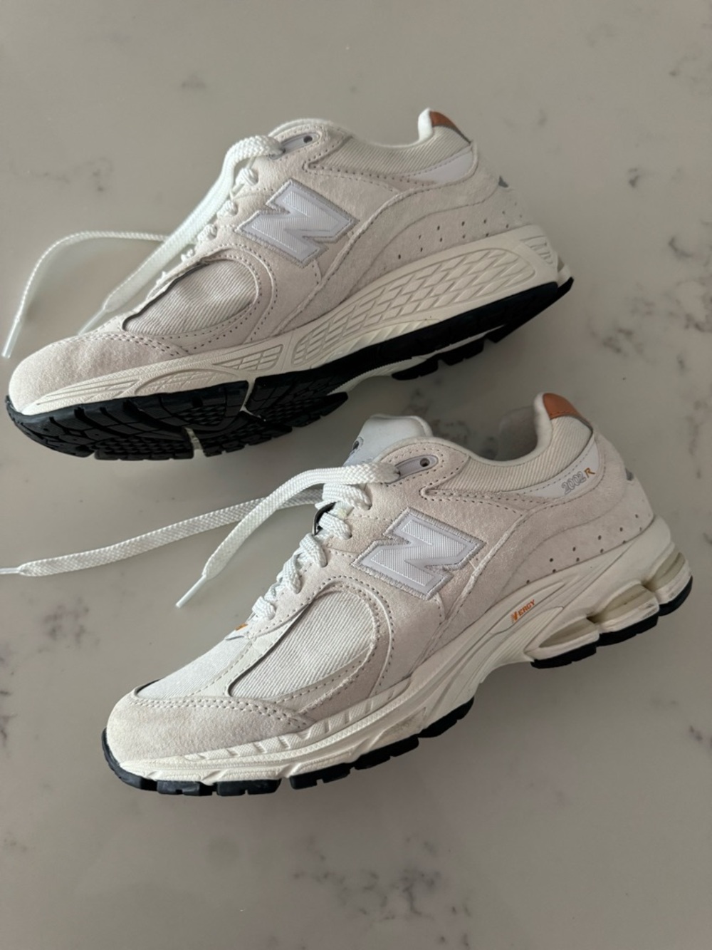 New Balance White Athletic Sneakers